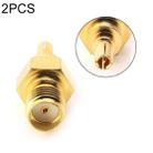 2 PCS SMA Female to CRC9 Male RF Coaxial Connector - 1
