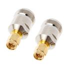 2 PCS SMA Male to N Female RF Coaxial Connector - 1