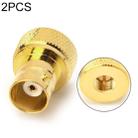 2 PCS BNC Female to SMA Male RF Coaxial Connector - 1