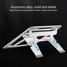 COOLCOLD U2S Portable Foldable Hollow Double Triangle Height Adjustable Aluminum Alloy Bracket for Laptop - 12
