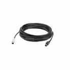 Logitech CC3500 Connect Speaker Microphone HUB Camera DIN Port Extension Cable, Cable Length: 10m (Black) - 2