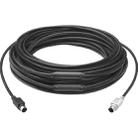 Logitech CC3500 Connect Speaker Microphone HUB Camera DIN Port Extension Cable, Cable Length: 15m (Black) - 2
