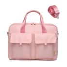 Laptop Bag Double Pocket Single Shoulder Bag, Size: 14 Inches (Pink) - 1