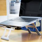 Aluminum Alloy Cooling Holder Desktop Portable Simple Laptop Bracket, Six-stage Support, Size: 21x26cm (Rose Gold) - 8