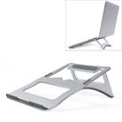 Aluminum Alloy Cooling Holder Desktop Portable Simple Laptop Bracket, Two-stage Support, Size: 21x26cm (Silver) - 1