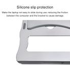 Aluminum Alloy Cooling Holder Desktop Portable Simple Laptop Bracket, Two-stage Support, Size: 21x26cm (Silver) - 4