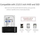 ORICO 6228US3-C 1 to 1 Clone 2 Bay USB 3.0 Type-B to SATA External Storage Hard Drive Dock for 2.5 inch / 3.5 inch SATA HDD / SSD - 6