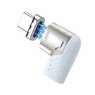 X20 100W PD USB-C / Type-C Female to USB-C / Type-C Elbow Magnetic Charging Adapter(Tarnish) - 1