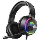 Soulbytes S19 USB + 3.5mm 4 Pin Adjustable RGB Light Gaming Headset with Mic (Black) - 1