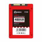 eekoo V100 480GB SSD SATA3.0 6Gb / s 2.5 inch TLC Solid State Hard Drive with 4GB Independent Cache, Read Speed: 500MB / s, Write Speed: 420MB / s(Red) - 1