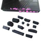 13 in 1 Universal Silicone Anti-Dust Plugs for Laptop(Black) - 1