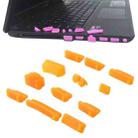 13 in 1 Universal Silicone Anti-Dust Plugs for Laptop(Orange) - 1