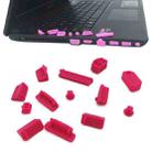 13 in 1 Universal Silicone Anti-Dust Plugs for Laptop(Rose Red) - 1