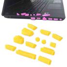 13 in 1 Universal Silicone Anti-Dust Plugs for Laptop(Yellow) - 1