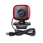 HXSJ A849 480P Adjustable 360 Degree HD Video Webcam PC Camera with Microphone(Black Red) - 2