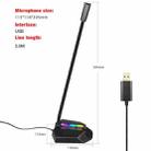 HXSJ TSP202 RGB Lighting Bendable USB Voice Chat Video Conference Microphone - 2