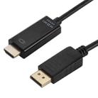 4K x 2K DP to HDMI Converter Cable, Cable Length: 1.8m(Black) - 1