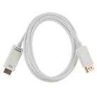 4K x 2K DP to HDMI Converter Cable, Cable Length: 1.8m(White) - 4