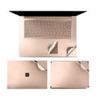 4 in 1 Notebook Shell Protective Film Sticker Set for Microsoft Surface Laptop 3 15 inch (Gold) - 1