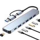 BYL-2217TU 7 in 1 USB 3.0 and Type-C / USB-C to USB 3.0 USB 2.0 HUB Adapter - 1