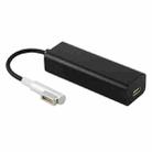 AnyWatt 60W USB-C / Type-C Female to 5 Pin MagSafe 1 Male L Head Series Charge Adapter Converter for MacBook (Black) - 1