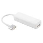 AnyWatt 60W USB-C / Type-C Female to 5 Pin MagSafe 2 Male T Head Series Charge Adapter Converter for MacBook Pro (White) - 1