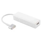 AnyWatt 85W USB-C / Type-C Female to 5 Pin MagSafe 2 Male T Head Series Charge Adapter Converter for MacBook Pro (White) - 1