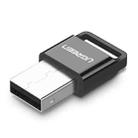 UGREEN USB 2.0 APTX Bluetooth Dongle V4.0 EDR Audio Receiver Transmitter for PC, Transmission Distance: 20m(Black) - 1
