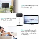 DVB-T2 50 Miles Range 20dBi High Gain Amplified Digital HDTV Indoor TV Antenna with 3m Coaxial Cable - 6
