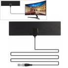 25 Miles Range 28dBi High Gain Amplified Digital HDTV Indoor Outdoor TV Antenna with 3.7m Coaxial Cable & IEC Adapter - 1