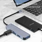 BYL-2013U 4 in 1 USB to USB 3.0 x 1 + USB 2.0 x 3 HUB Adapter - 7