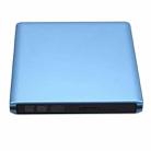 Aluminum Alloy External DVD Recorder USB3.0 Mobile External Desktop Laptop Optical Drive (Blue) - 1