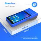 POS-6000 4G Version 2GB+32GB 58mm PDA Handheld 5.5 inch Barcode Two-dimensional Code Android Smart Scan Code Cash Register Thermal Printing Machine, UK Plug(Blue) - 13