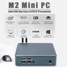 HYSTOU M2 Windows 10 / Linux / WES 7&10 System Mini PC without RAM and SSD, Intel Core i3-8145U 2 Core 4 Threads up to 2.10-3.9GHz, Support M.2, WiFi - 14