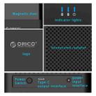 ORICO DS200C3 3.5 inch 2 Bay Magnetic-type USB-C / Type-C Hard Drive Enclosure with Blue LED Indicator(Black) - 3
