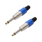 2 PCS 6.35 Gold-plating Mono Microphone Audio Plug - 1