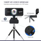 HXSJ S4 1080P Adjustable 180 Degree HD Manual Focus Video Webcam PC Camera with Microphone(Black) - 11