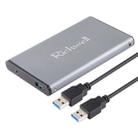 Richwell SATA R2-SATA-250GB 250GB 2.5 inch USB3.0 Super Speed Interface Mobile Hard Disk Drive(Grey) - 1