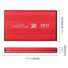 Richwell SATA R2-SATA-250GB 250GB 2.5 inch USB3.0 Super Speed Interface Mobile Hard Disk Drive(Red) - 5