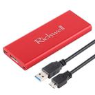 Richwell SSD R16-SSD-60GB 60GB 2.5 inch USB3.0 to NGFF(M.2) Interface Mobile Hard Disk Drive(Red) - 1