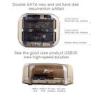 2.5 / 3.5 inch USB3.0 Dual SATA HDD Enclosure with HUB & OTB Function, The Maximum Support Capacity: 16TB - 10