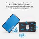 OImaster EB-2506U3 SATA USB 3.0 Interface HDD Enclosure for Laptops, Support Thickness: 7.0-12.5mm (Blue) - 5