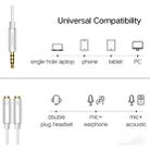 Ugreen 3.5mm Male to 2 x 3.5mm Female Audio Connector Adapter Cable 2 in 1 Microphone + Earphone Splitter Cable Converter - 7