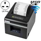 Xprinter N160II USB+WIFI Interface 80mm 160mm/s Automatic Thermal Receipt Printer, UK Plug - 1