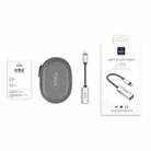 WIWU LT01 8 Pin Male to 8 Pin + 3.5mm Audio Jack Portable 2 in 1 Audio & Charging Adapter(Silver) - 3
