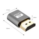 VGA Virtual Display Adapter HDMI 1.4 DDC EDID Dummy Plug Headless Display Emulator (Silver) - 3