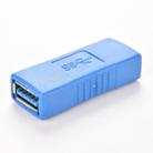 USB 3.0 Type A Female to Type A Female Connector AF Adapter Converter Extender for Laptop (Blue) - 1