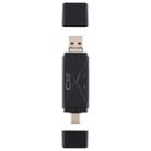 USB-C / Type-C + SD + TF + Micro USB to USB 2.0 Card Reader (Black) - 8