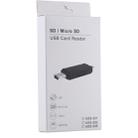USB-C / Type-C + SD + TF + Micro USB to USB 2.0 Card Reader (Black) - 9