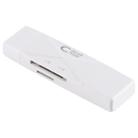 USB-C / Type-C + SD + TF + Micro USB to USB 2.0 Card Reader (White) - 2